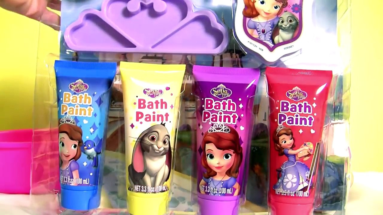 Little Mommy Bubbly Bathtime Color Changing Baby Doll Princess Sofia the First Finger Bath Paint