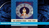 READ book  The London Stage 1920-1929: A Calendar of Productions, Performers, and Personnel  BOOK