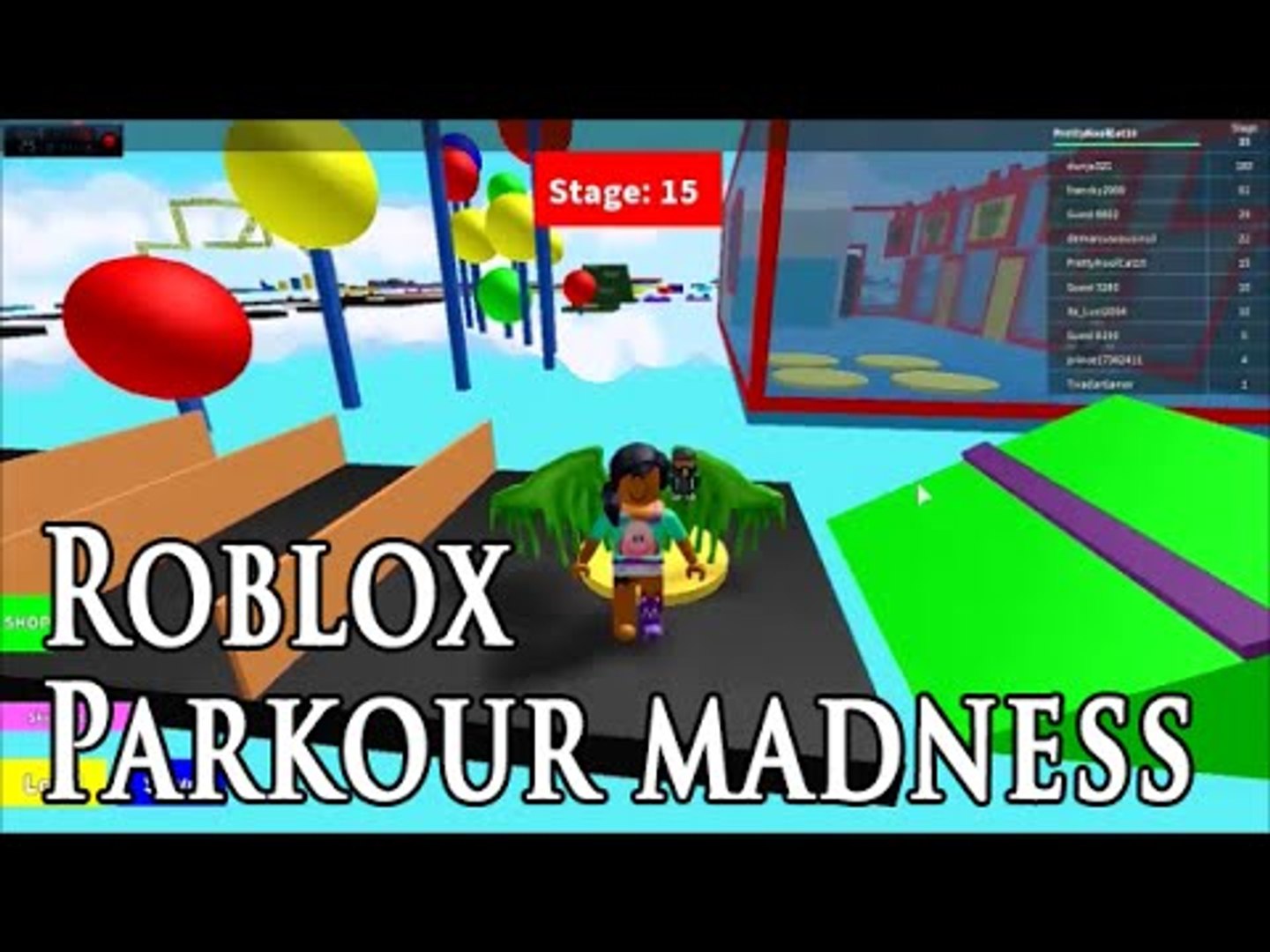 Roblox Obby Parkour Madness Video Dailymotion - roblox funny escape christmas obby can we make it to santa gamer chad plays