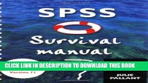 [DOWNLOAD] PDF SPSS Survival Manual: A Step By Step Guide to Data Analysis Using SPSS for Windows