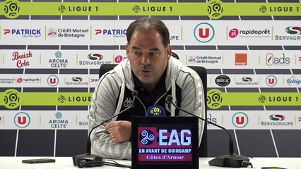 La réaction de Stéphane Moulin après EAG-Angers (1-0)