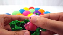 LEARN COLORS for Children w/ Play Doh Surprise Eggs Peppa Pig Batman Cars HULK Toys Playdough 4 Kids