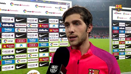 Sergi Roberto: “We dominated and they did not have a shot on goal”