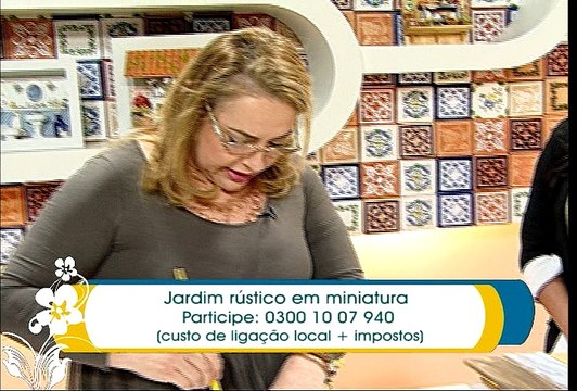 Artesanato: Jardim rústico em miniatura - Parte I