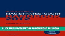 [PDF] Blackstone s Magistrates  Court Handbook 2012 Popular Collection