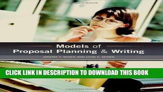 Collection Book Models of Proposal Planning   Writing