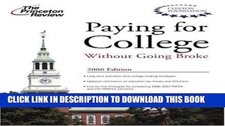 New Book Paying for College without Going Broke 2006