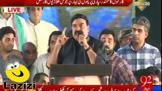 Blasting Speech of Sheikh Rasheed At Raiwind March Bashing on Nawaz Sharif