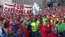 45.000 manifestants présents à Bruxelles selon la police, 70.000 d'après les syndicats