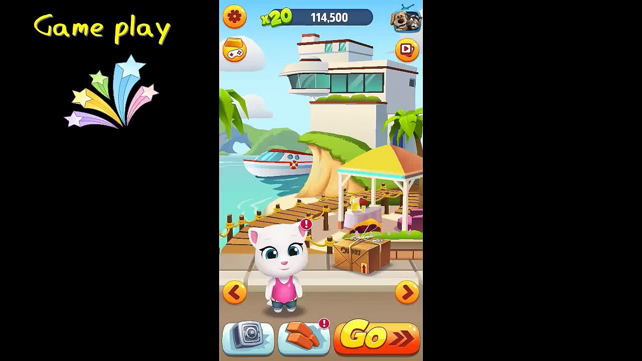 ‪Talking Tom Gold Run - Angela Gameplay #1‬‏