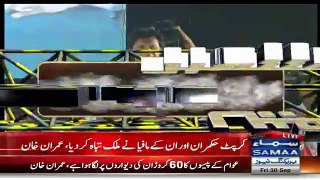 Aerial view of PTI Raiwind jalsagah during Imran Khan's speech