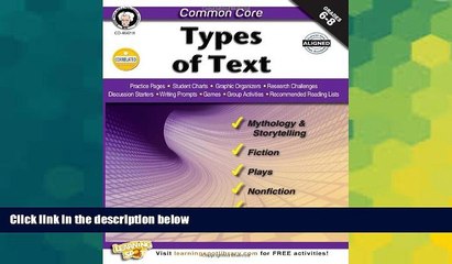 Big Deals  Common Core: Types of Text  Free Full Read Most Wanted