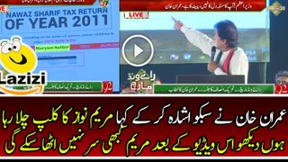 Imran Khan Played the Clip and Lies of Maryam Nawaz in Raiwind March