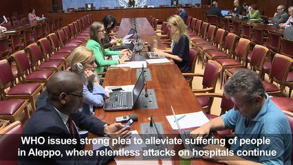 WHO calls for medical evacuations in Syria