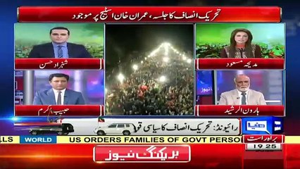 Haroon Rasheed Response On Imran Khan Jalsa.
