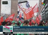 Bélgica: más de 70 mil personas salen a marchar contra reforma laboral