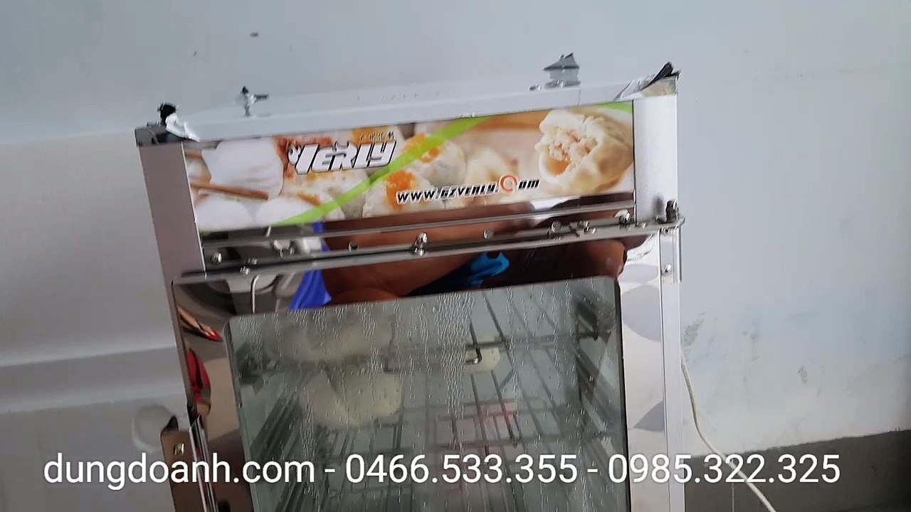 Tủ hấp chín và giữ nóng bánh bao mini