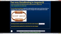 Two way databinding in AngularJS