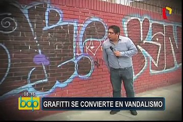 Graffiti se convierte en vandalismo en diversos distritos