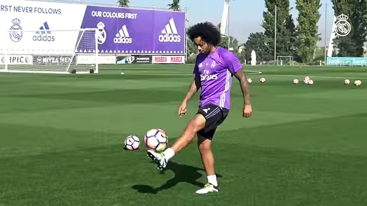 Marcelo se fait plaisir à l'entraînement