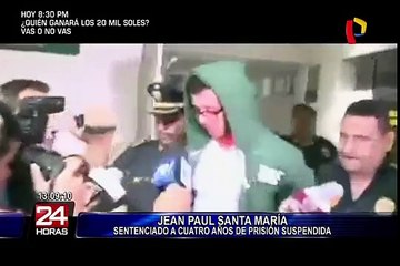 Jean Paul Santa María es condenado a 4 años de prisión suspendida