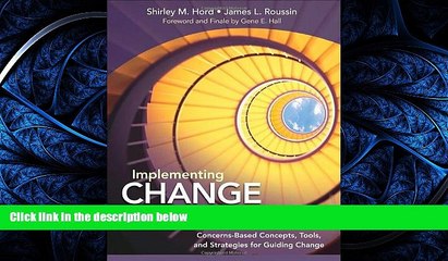 READ book  Implementing Change Through Learning: Concerns-Based Concepts, Tools, and Strategies