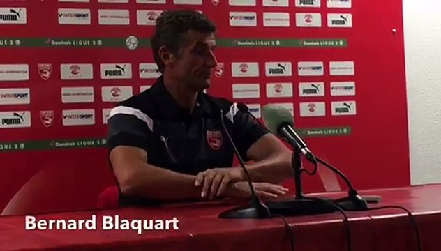 réactions de Bernard Blaquart et Florian Fabre après Nîmes Bourg en Bresse 30 09 2016