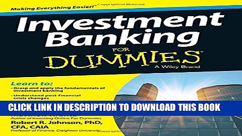Collection Book Investment Banking For Dummies