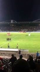 Hommage à René Marsiglia lors du match Nîmes vs Bourg en Bresse 30 09 2016