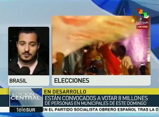 Brasil: 8 millones de electores llamados a votar en Sao Paulo