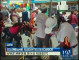 Colombianos residentes en el Ecuador apuestan por el SÍ en el plebiscito