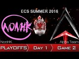 《LOL》2016 ECS 夏季季後賽 國語 Day 1 NH vs AT Game 2