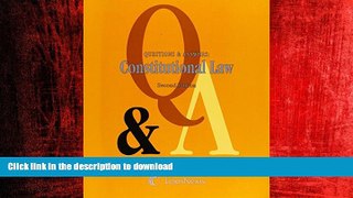 READ THE NEW BOOK Questions   Answers: Constitutional Law READ EBOOK