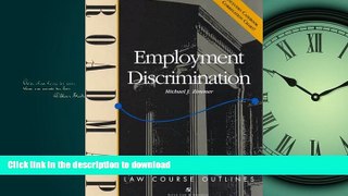 FAVORIT BOOK Employment Discrimination: Aspen Roadmap Law Course Outline (Aspen Roadmap Law Course