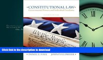 READ THE NEW BOOK Constitutional Law: Governmental Powers and Individual Freedoms (2nd Edition)