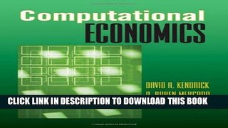 [New] Computational Economics Exclusive Full Ebook