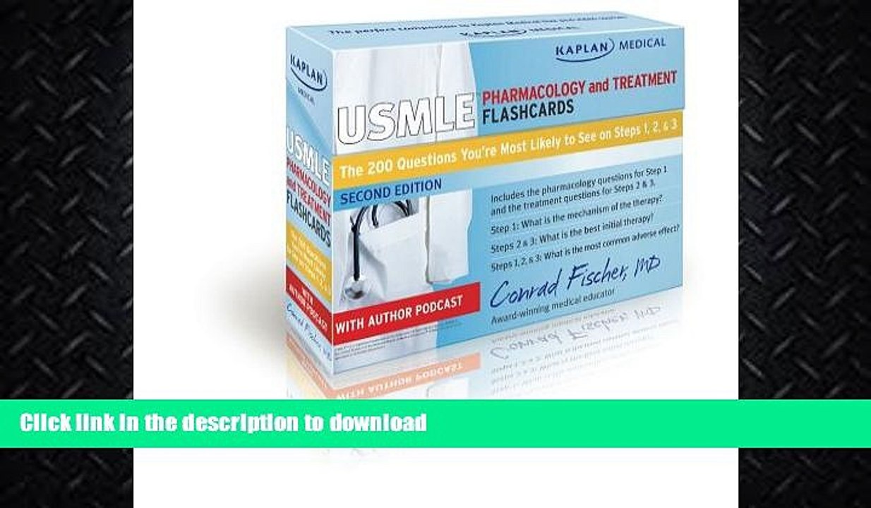 EBOOK ONLINE  Kaplan Medical USMLE Pharmacology and Treatment Flashcards: The 200 Questions You