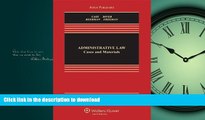 FAVORIT BOOK Administrative Law: Cases and Materials, Sixth Edition (Aspen Casebooks) READ EBOOK