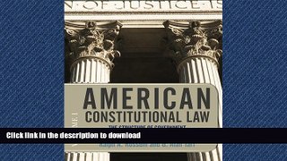 READ ONLINE American Constitutional Law, Eighth Edition, Volume 1: The Structure of Government