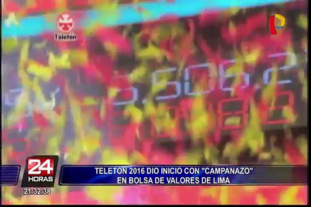 Teletón 2016 dio inicio con campanazo en la BVL