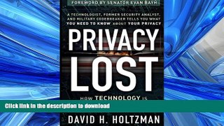 PDF ONLINE Privacy Lost: How Technology Is Endangering Your Privacy READ NOW PDF ONLINE