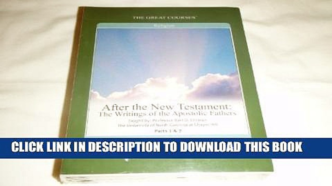 [PDF] After the New Testament: The Writings of the Apostolic Fathers Part 1   2 (DVD Audiobook)
