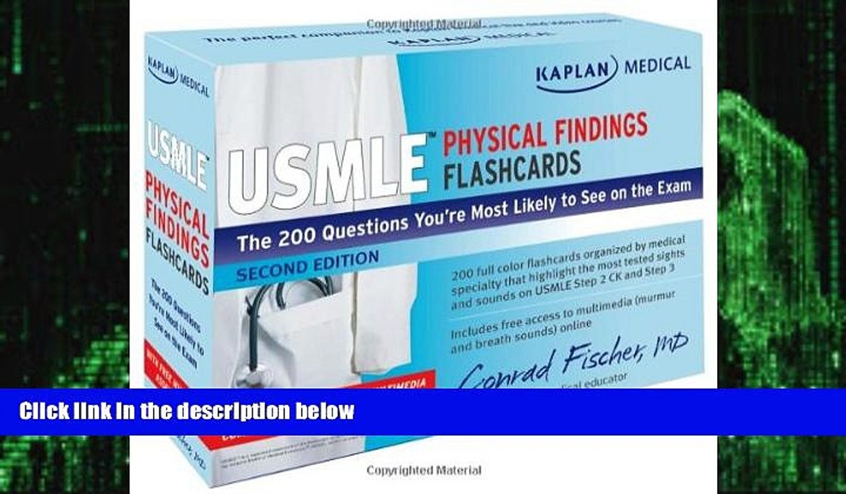 Must Have PDF  Kaplan Medical USMLE Physical Findings Flashcards: The 200 Questions YouÃ¢â‚¬TMre