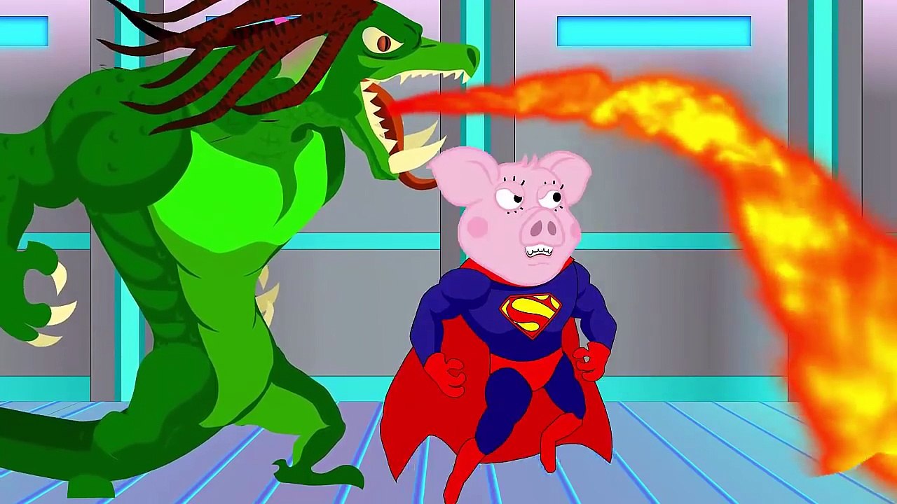 Peppa Pig english episodes ! Spiderman Fights Green Monster Pokemon Superheroes In Real Life
