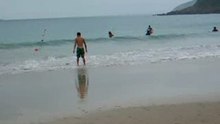 Big wave beach