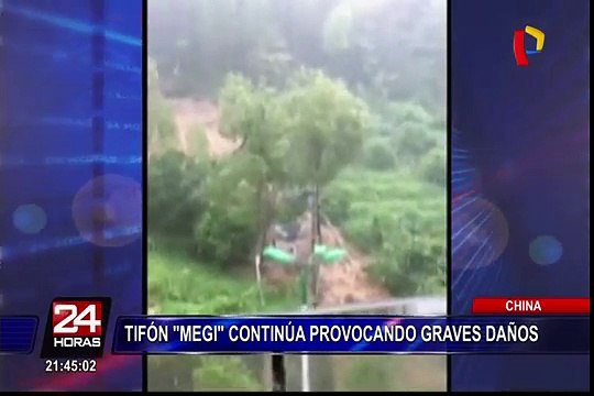 Tifón Megi continúa provocando graves daños en China