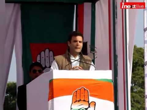 Rahul Gandhi addresses rally in Dehradun