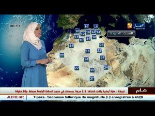 الأحوال الجوية  / أحوال الطقس ليوم 01 أكتوبر 2016