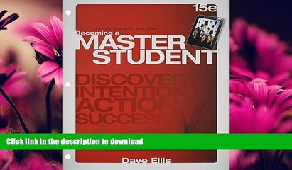FAVORITE BOOK  Bundle: Becoming a Master Student, Loose-leaf Version, 15th + MindTap College