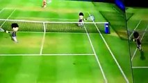Un match de tennis endiablé sur Wii Sports